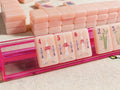 Us Stock Free Shipping Customizable 160-pc Pink Acrylic American Mahjong Tiles Bulk Luxury Set Single Layer Carving