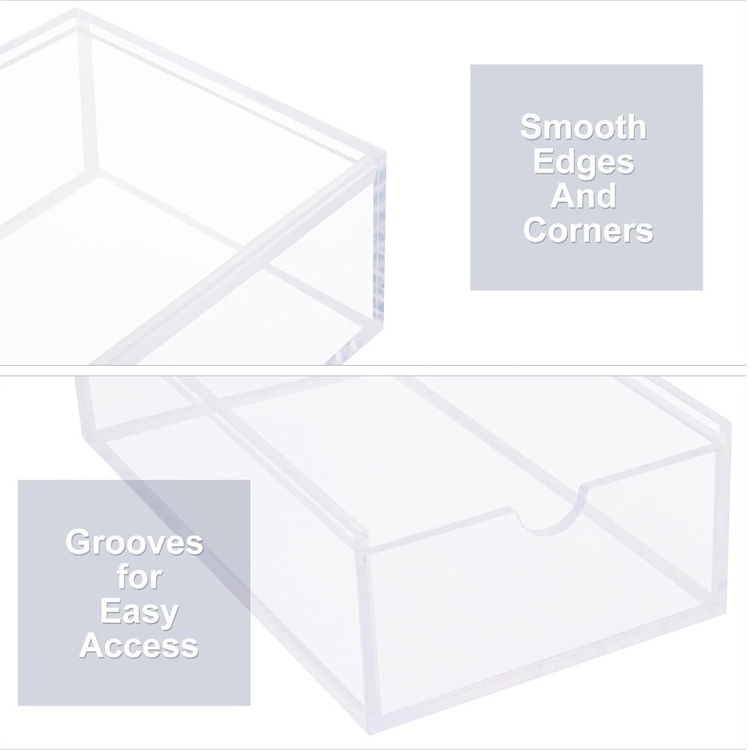 Acrylic 160 Standard Size American Mahjong Card Storage Box Transparent 1.2 Inch Eco-friendly Mahjong Rack Modern Style