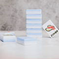 American Mahjong Tiles Blue Striped Bow Pattern Acrylic Material 4 Players Luxury Classic Style Wholesale For Family Party
