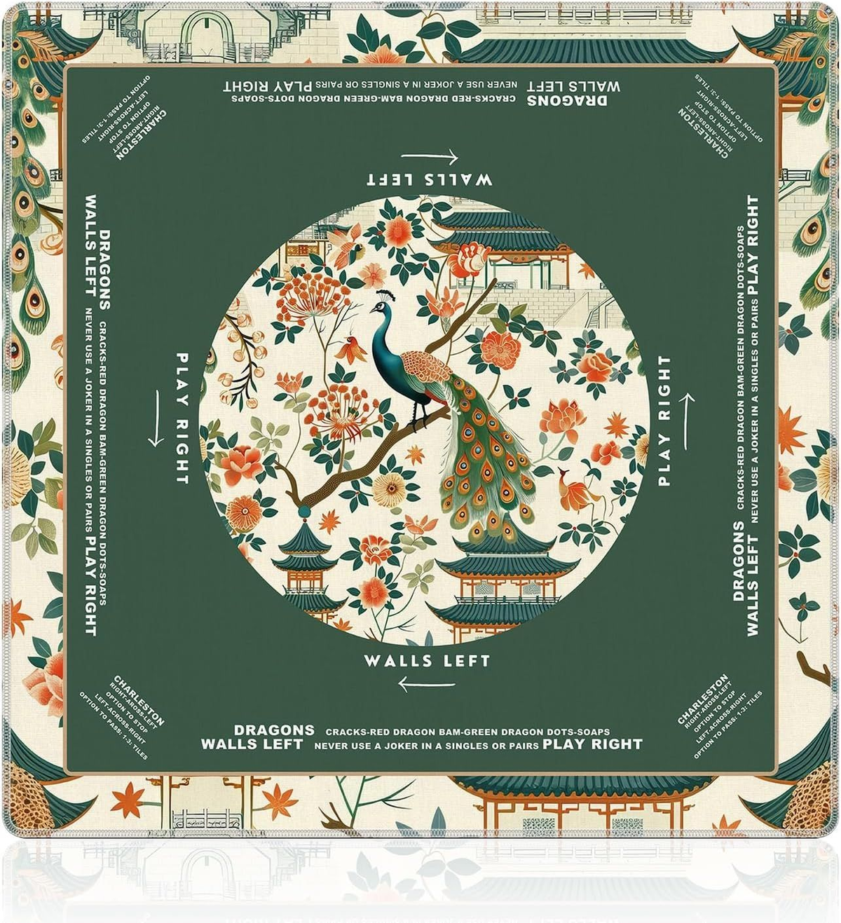 2026 Wholesale 160pcs Grid Design Engraved Acrylic American Mahjong Tile Set Mat Custom Low Moq 1 Business Family Table Gift
