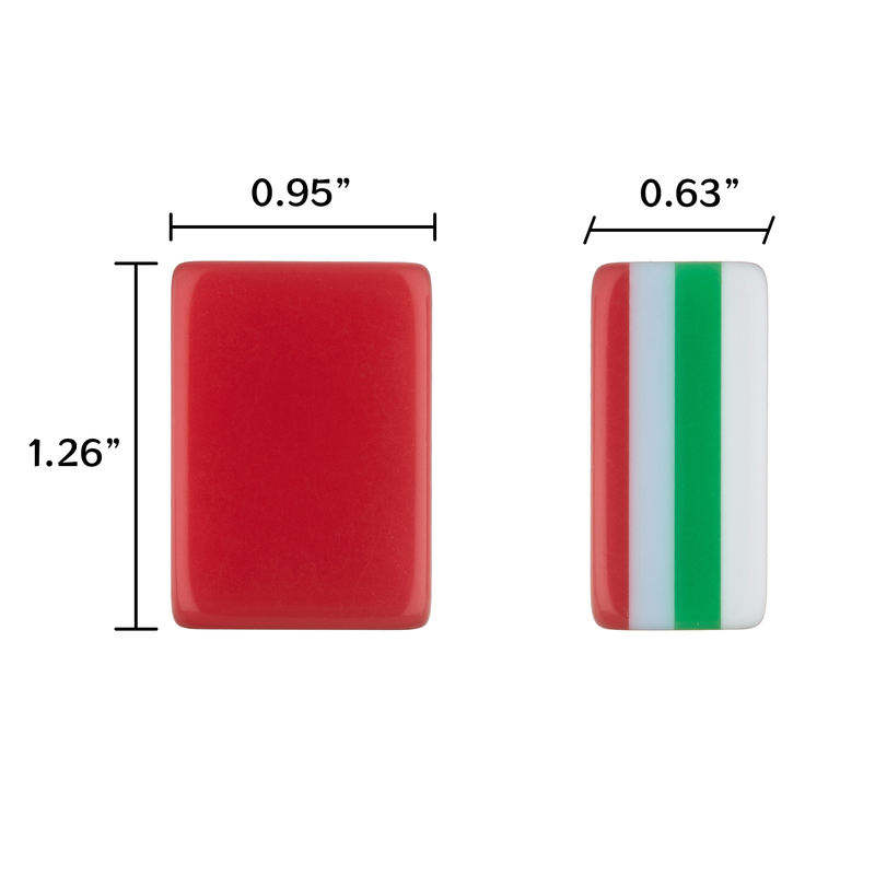 Us Stock Free Shipping Acrylic High-quality Luxury American Mahjong Set For 4 Players Bold Red Style Entertainment In Stock