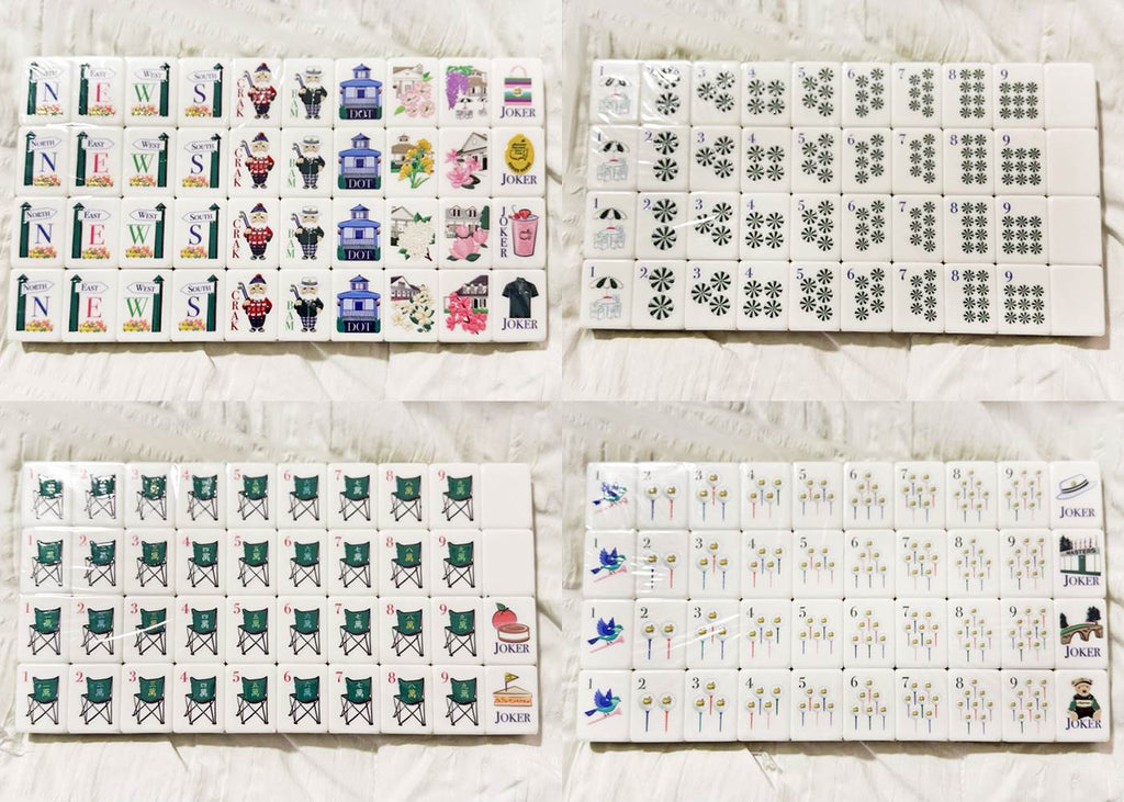 Golf Master Mahjong Set American Version Acrylic Mahjong Tiles Elegant Collection Game Set