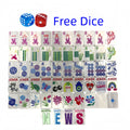 Wholesale Acrylic Tiles 4 Layer Engraved 160 Travel Luxury Set American Christmas Mahjong Tiles