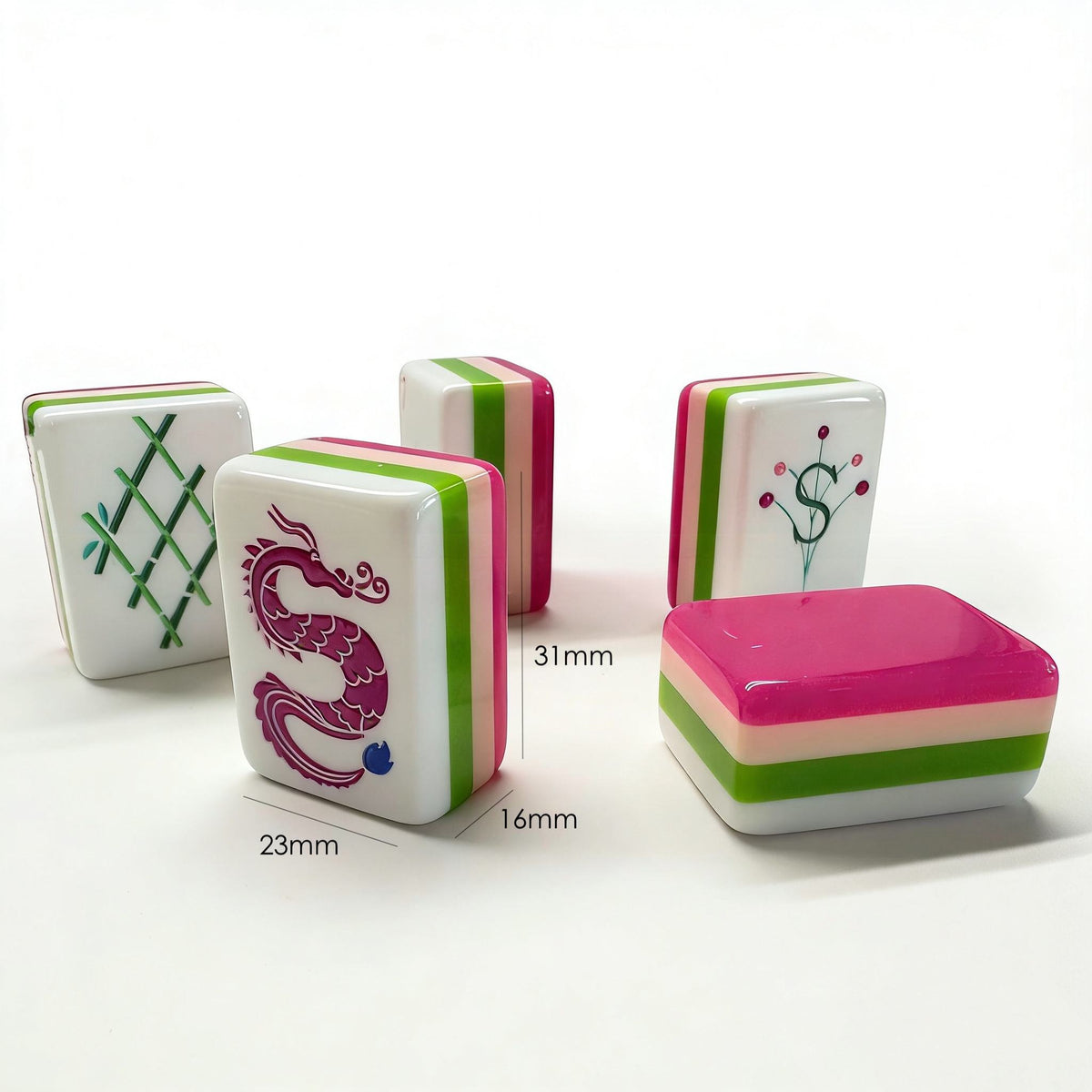 Us Stock Free Shipping Custom Modern American Mah Jongg Set 160 Tiles 4-layer Red Acrylic Eco-friendly Luxury Mahjong