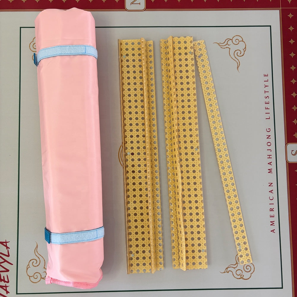 Large Capacity Eco-friendly Foldable Mahjongmat Bag Set With Zipper For Portable Travel Carry