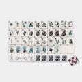 2026 Wholesale 160pcs Grid Design Engraved Acrylic American Mahjong Tile Set Mat Custom Low Moq 1 Business Family Table Gift
