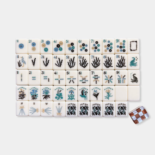 2026 Wholesale 160pcs Grid Design Engraved Acrylic American Mahjong Tile Set Mat Custom Low Moq 1 Business Family Table Gift