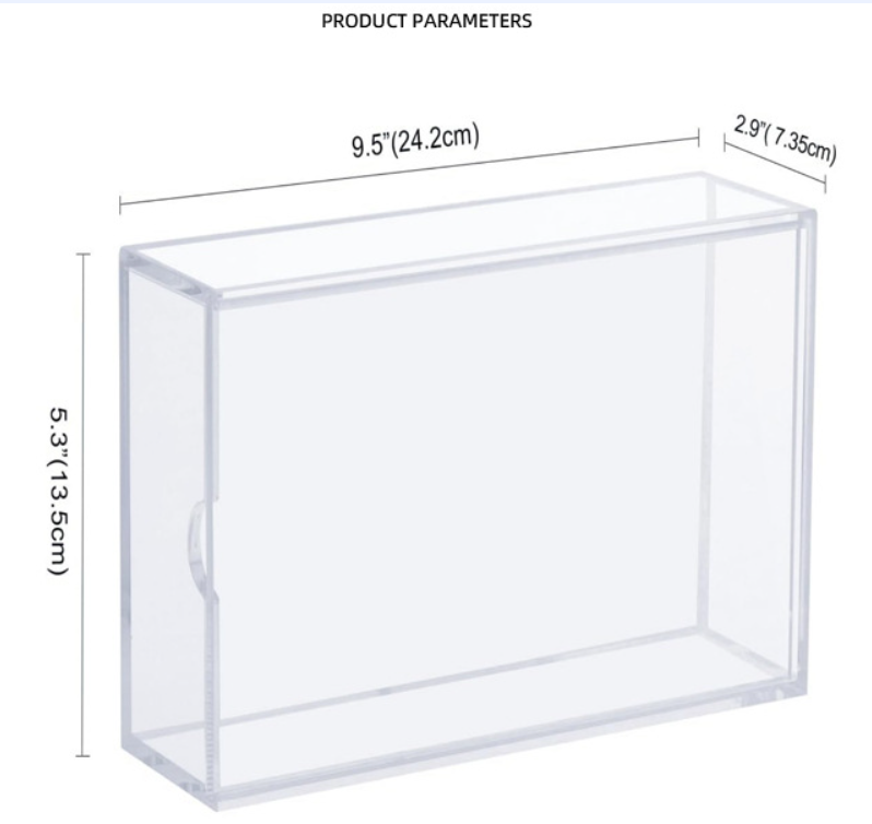 Acrylic 160 Standard Size American Mahjong Card Storage Box Transparent 1.2 Inch Eco-friendly Mahjong Rack Modern Style