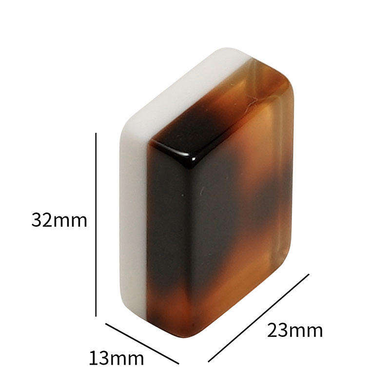 Us Stock Free Shipping Luxury Modern American Mahjong Set Tortoise Shell Pattern Two-layer Acrylic Tiles