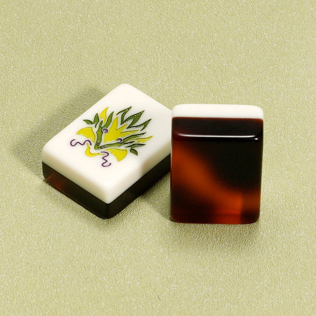 Us Stock Free Shipping Luxury Modern American Mahjong Set Tortoise Shell Pattern Two-layer Acrylic Tiles