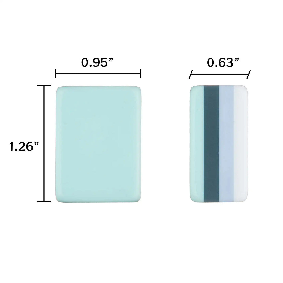 US Stock Free Shipping Acrylic Mahjong Tiles with Dragon Design Portable Foldable Party Supplies Cyan Entertainment Novelty