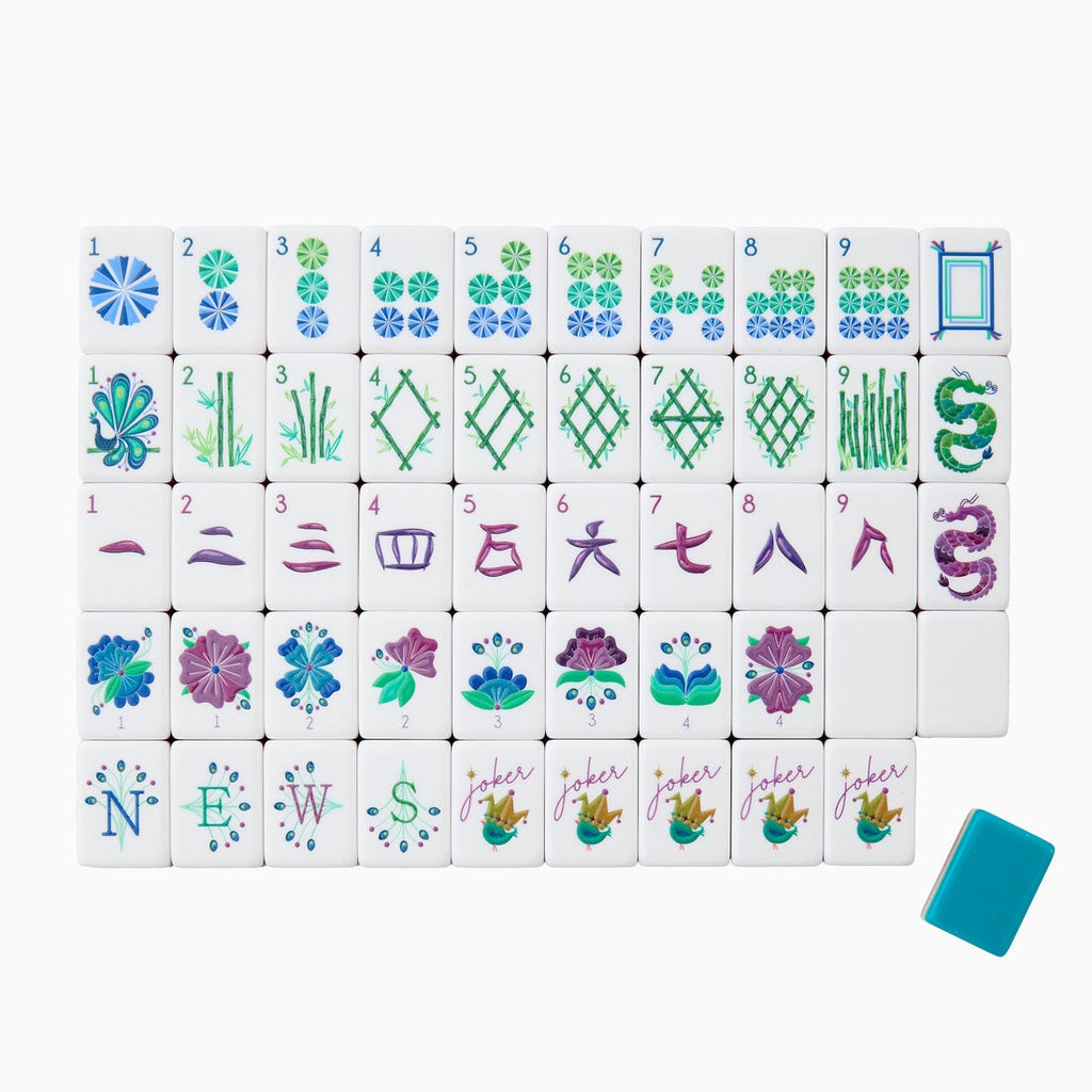 Wholesale Beach Theme Travel Acrylic 4 Layer Engraved 160 Christmas Luxury Set Lagoon American Mahjong Tiles