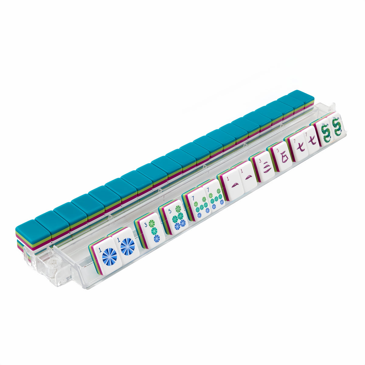 Wholesale Beach Theme Travel Acrylic 4 Layer Engraved 160 Christmas Luxury Set Lagoon American Mahjong Tiles