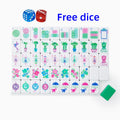 Us Warehouse Spot Goods Dropshipping 160/166 Orange Green Tortoise Blue Pink Acrylic Engraved Luxury Set American Mahjong Tiles