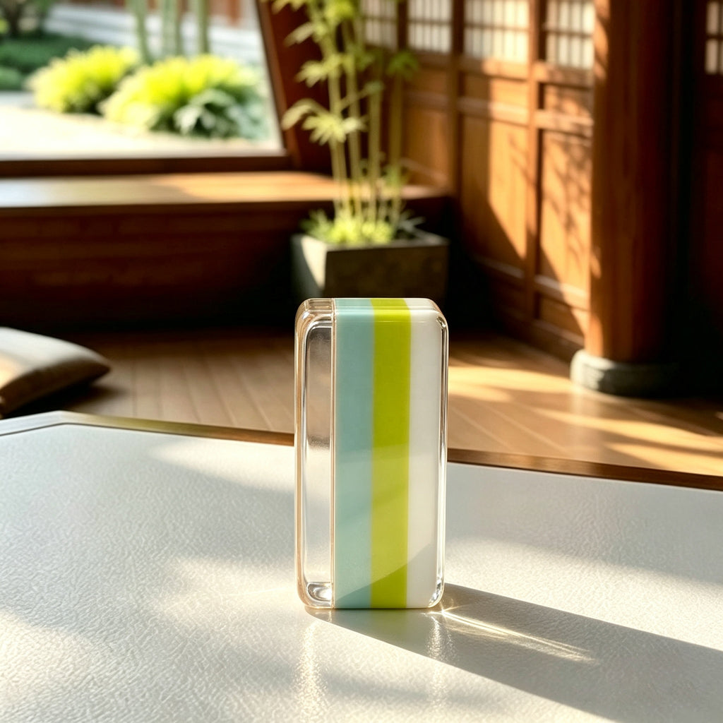 Us Stock Free Shipping Bamboo Luxury Water Pearl Acrylic American Mahjong Set 4layers Modern Design Art Portable Entertainment