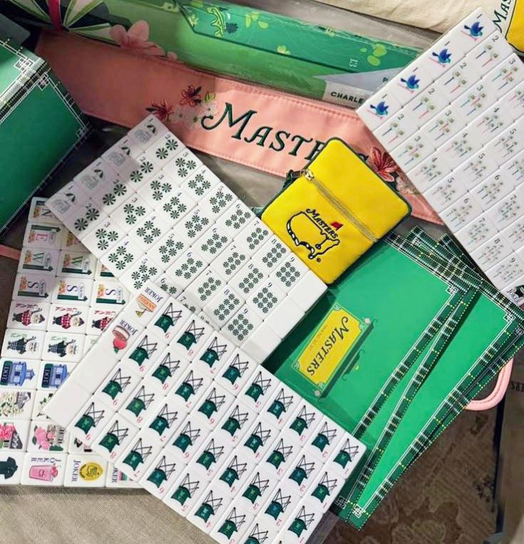 Golf Master Mahjong Set American Version Acrylic Mahjong Tiles Elegant Collection Game Set