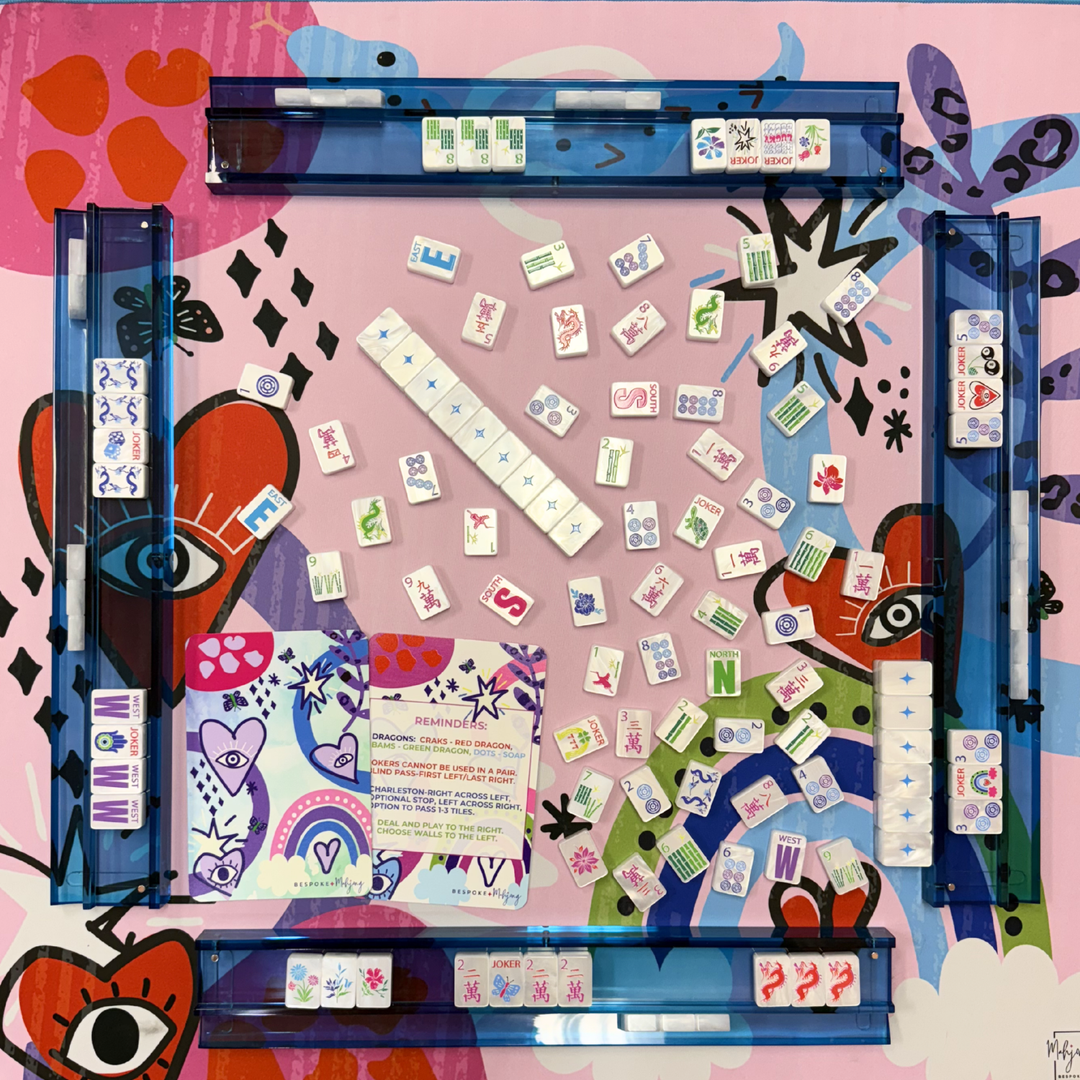 Wholesale Acrylic Tiles 4 Layer Engraved 160 Travel Luxury Set American Christmas Mahjong Tiles